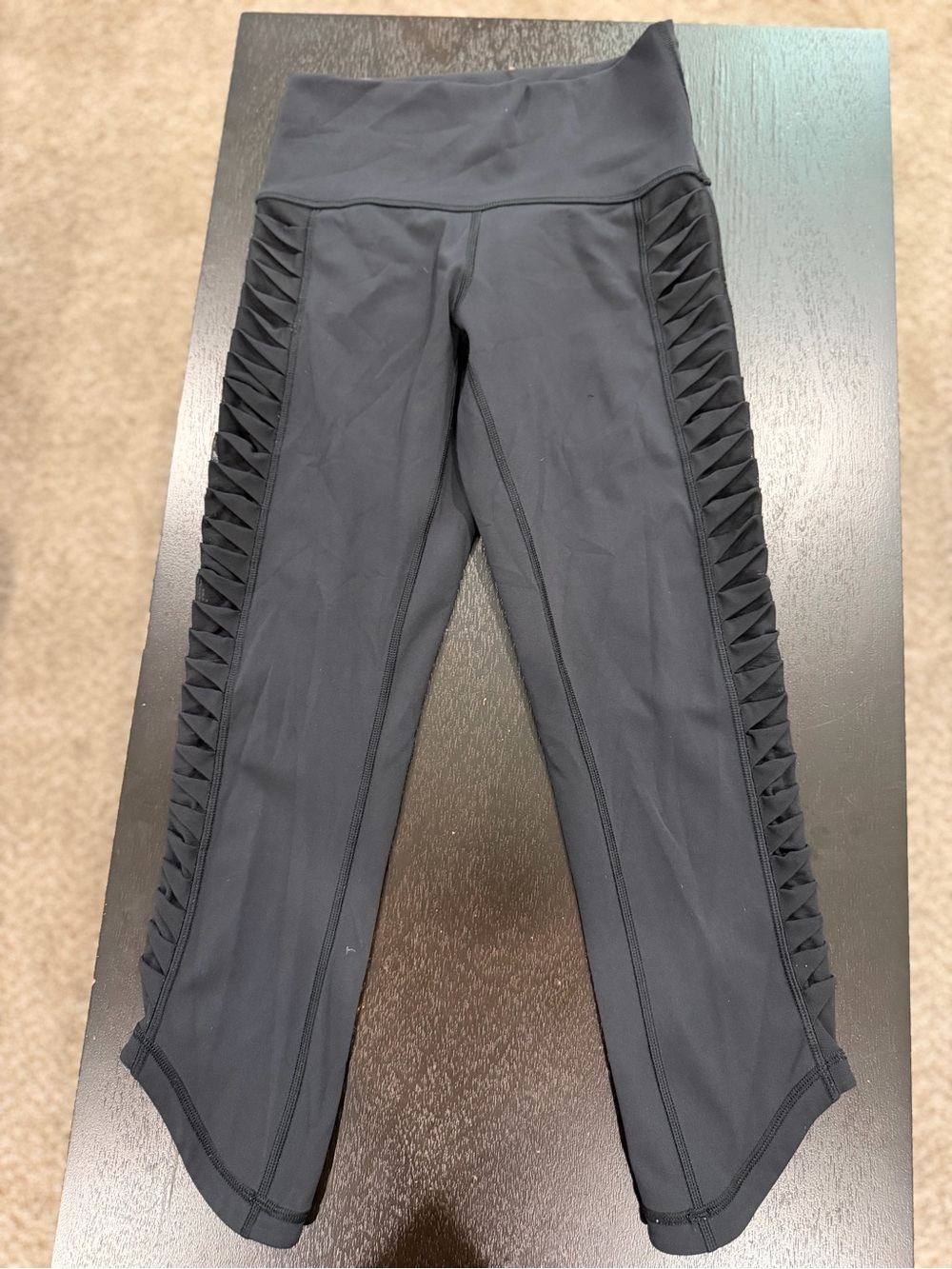 lululemon athletica Black Lattice-Side High-Rise Leggings